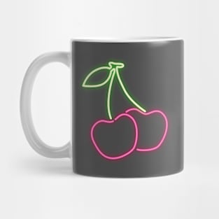 80's Gift 80s Retro Neon Sign Cherry Mug